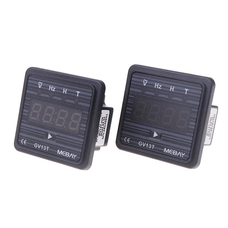 GV13T Diesel Generator Digital Display Instrument Voltmeter Frequency Hour Test Panel Meter AC220V AC380V