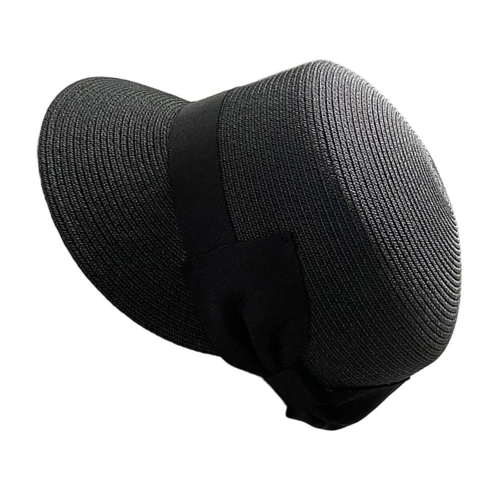 Western Straw Hat Handwoven Breathable Sun Hat British Hat Elegant Braided Belt Straw Hat Panama Hat