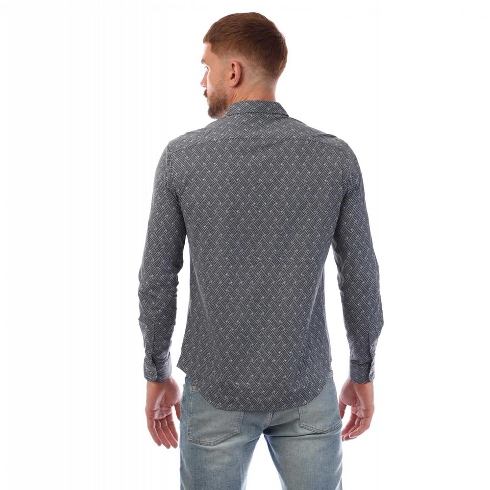 Emporio Armani Mens Patterned Shirt