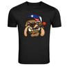 Gangster Bulldog Cigar Graphic T Shirt Tough Dog Tee