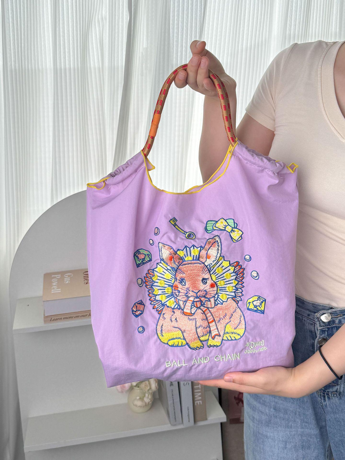 

Сумка-тоут из нейлона с вышивкой в виде паруса: Модная вместительная сумка через плечо и универсальная женская сумка-мессенджер Medium