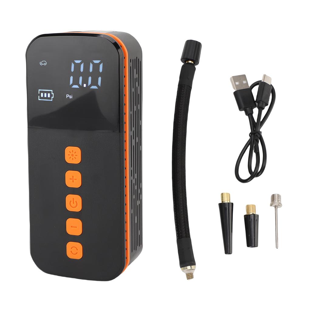 Tire Inflator ABS Digital Display Portable Electric Air Pump with LED Light for Car Tires