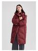 Women's Over-the-Knee Hooded Quilted Down Jacket – Thick, Loose, Versatile, Mid-Length Fashion Coat