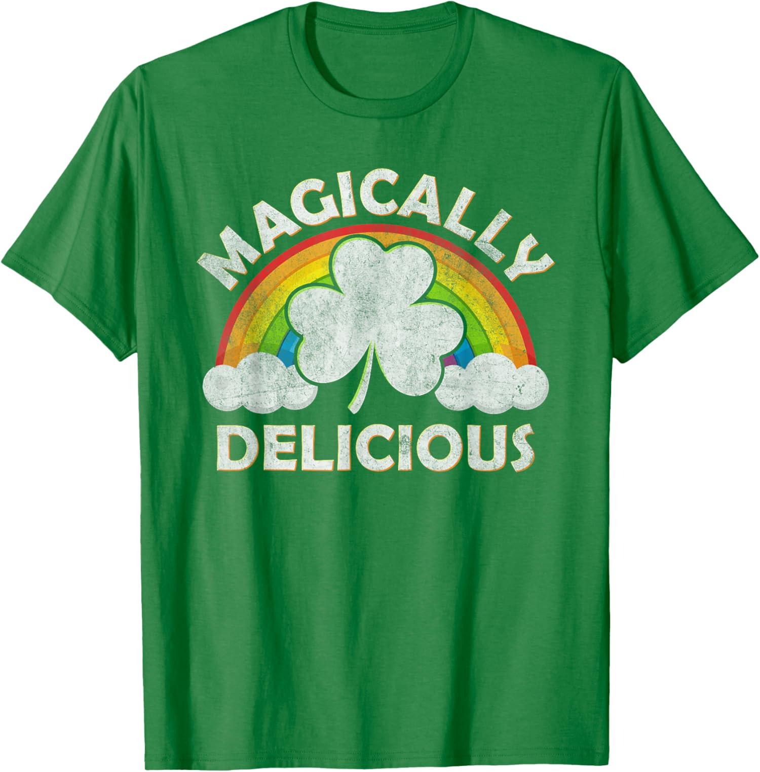 

Magically Delicious Lucky Clover Saint Patricks Day T-Shirt 5XL різнокольоровий