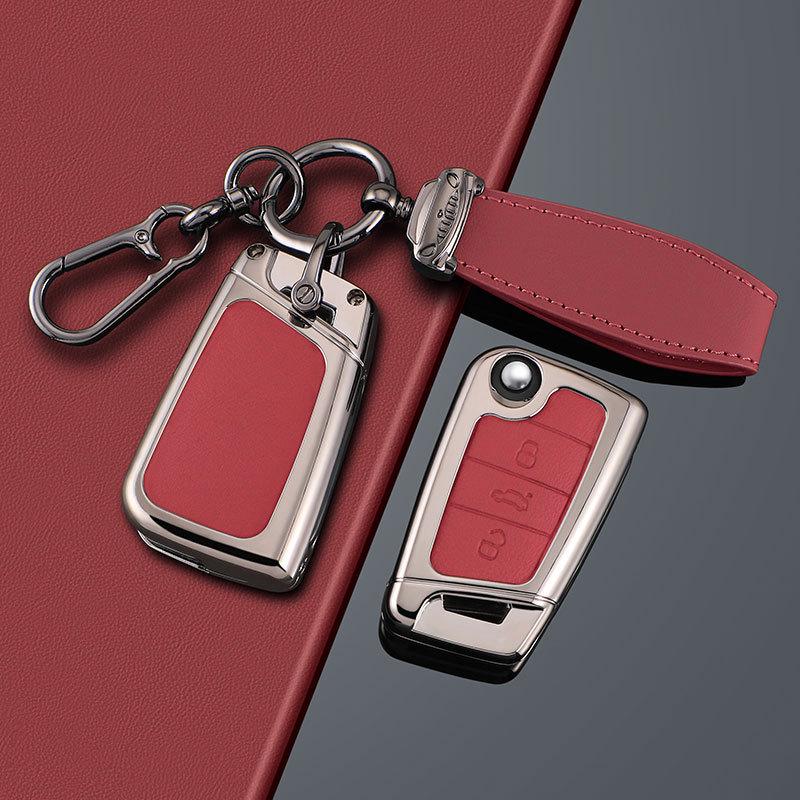 Volkswagen Lavida Key Cover (2023-2025) - Fresh design, full-coverage leather, perfect for men.