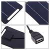 2W Solar Charger Portable W/Usb-C Fast Charging For Phone Power Banks Camping Hiking Emergency Power Supply