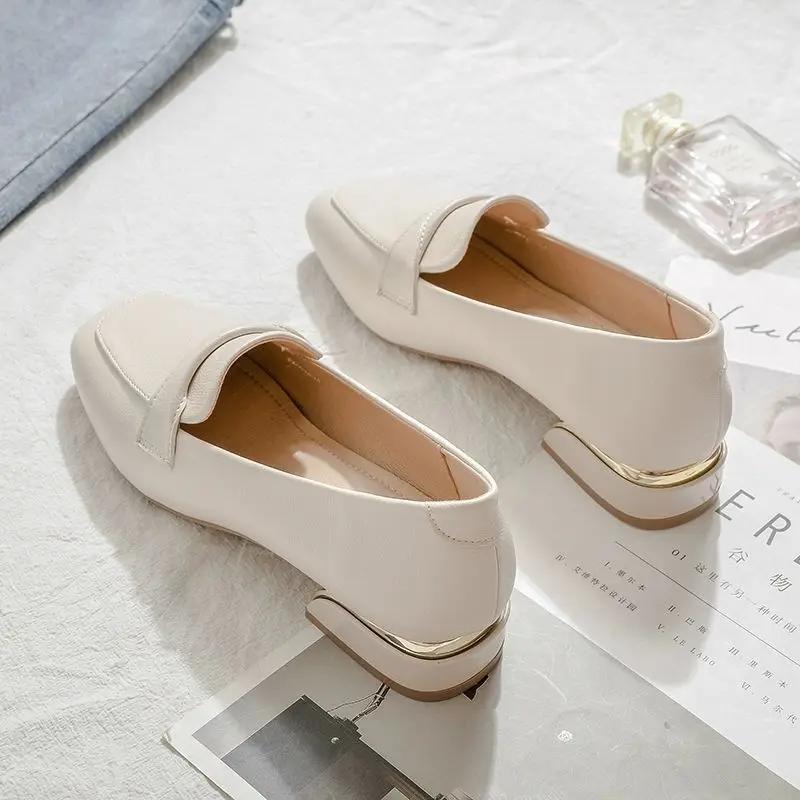 Fashion Square Heels Woman Pumps With Medium Formal Shoes for Women Non Slip Quick Delivery On Offer Popular Sale Promotion Casual