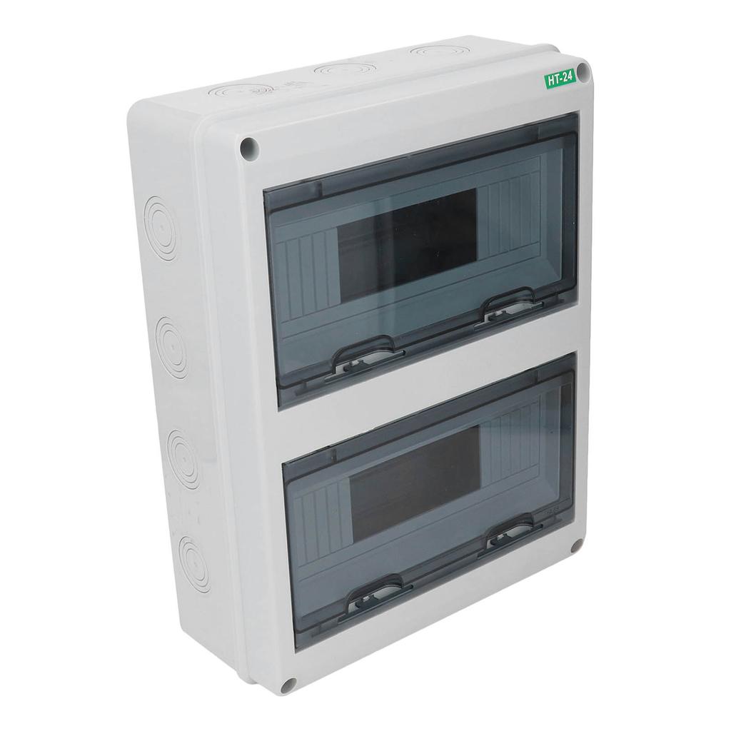 Cutie de întrerupător de circuit, capac transparent, montat deschis, cutie de protecție pentru distribuție cu 24 de căi, impermeabilă