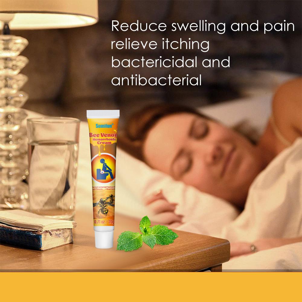 20g Bee Hemorrhoids Cream, Quick Relief Hemorrhoid Cream Body Care Lotion Body Lotion Massage for Men and Women