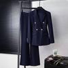 Women's Non-Iron Professional Suit Set – Ideal for College Interviews, Formal Wear, and Commutes. Two-Piece High-End Set for Spring and Autumn.