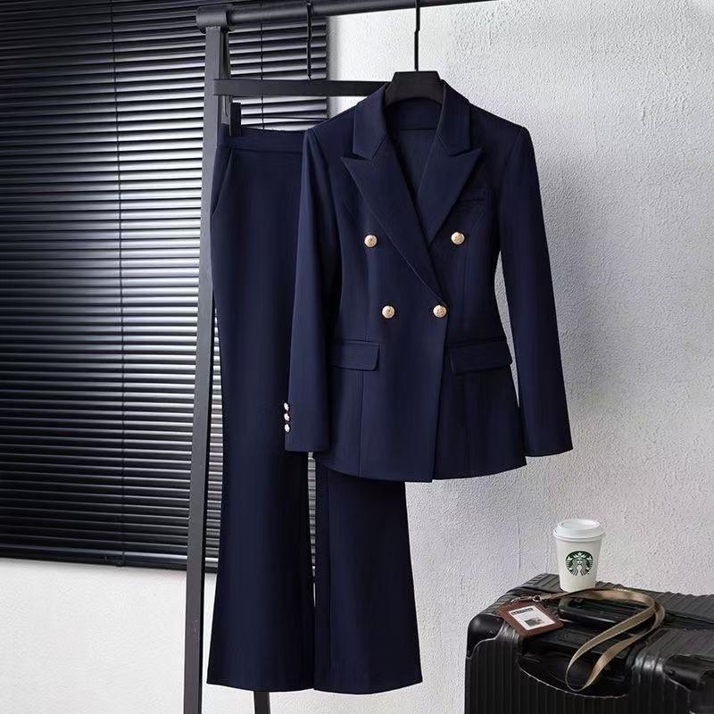 

Women s Non-Iron Professional Suit Set – Ideal for College Interviews, Formal Wear, and Commutes. Two-Piece High-End Set for Spring and Autumn. XL