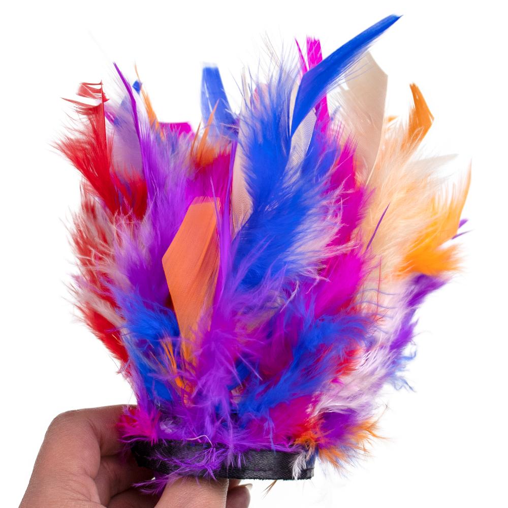 Manžeta z pštrosího peří na zápěstí Dámská pravá kožešina Manžeta z pštrosího peří Náramek na zapínání na saténové košile Elegantní