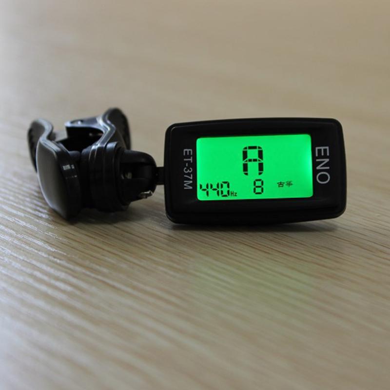 Accordatore per Chitarra Acustica ENO LCD Mini Accordatore a Clip per Chitarra Cromatica Basso Violino Ukulele