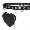 Love Heart Buckle Belt Women Waist Decorative Girl Personality Punk Waistband for Street