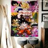 DRAGON BALL Wall Tapestry Aesthetic Wall Hanging Printed Fabric Blanket Decorative Tapestries for Bedroom Living Room Home Decor
