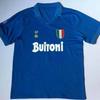 Serie A 87/88 Napoli Retro Jersey Napoli No. 10, Maradona Nostalgic Classic Football Jersey