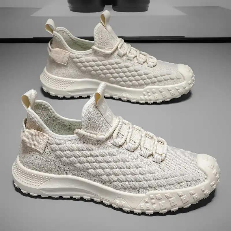 Fashion Plateforme Perforated Men's Sneakers Maker Vulcanize Training Shoes Welcome Deal Sports News Super Brand New Badkets Tnis