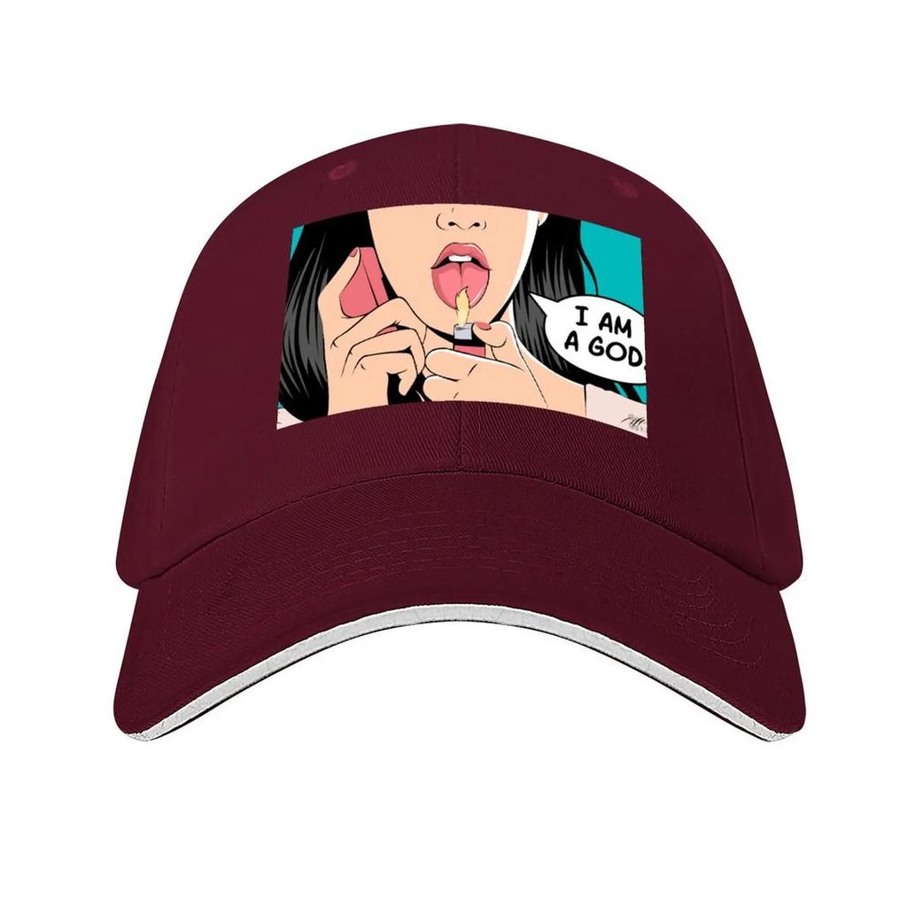 Jennifers Body  I Am A God Baseball Cap hats on offer Golf Hat Male hat Hip Hop Hats Man Womens