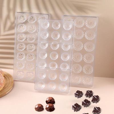 Professional Plastic Chocolate Mold Transparent Handmade Sphere Chocolate Tools DIY Cake Mold Dessert Pudding