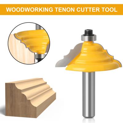 Molding Router Bit Wear Resistant High Precision Heat Resistant 8mm Shank Cabinet Door Edge Milling Cutter Woodworking