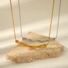 Yori High Quality Irregular Stainless Steel Pendant Necklace Stainless Steel Tarnish Resistant Daily Exquisite Jewelry