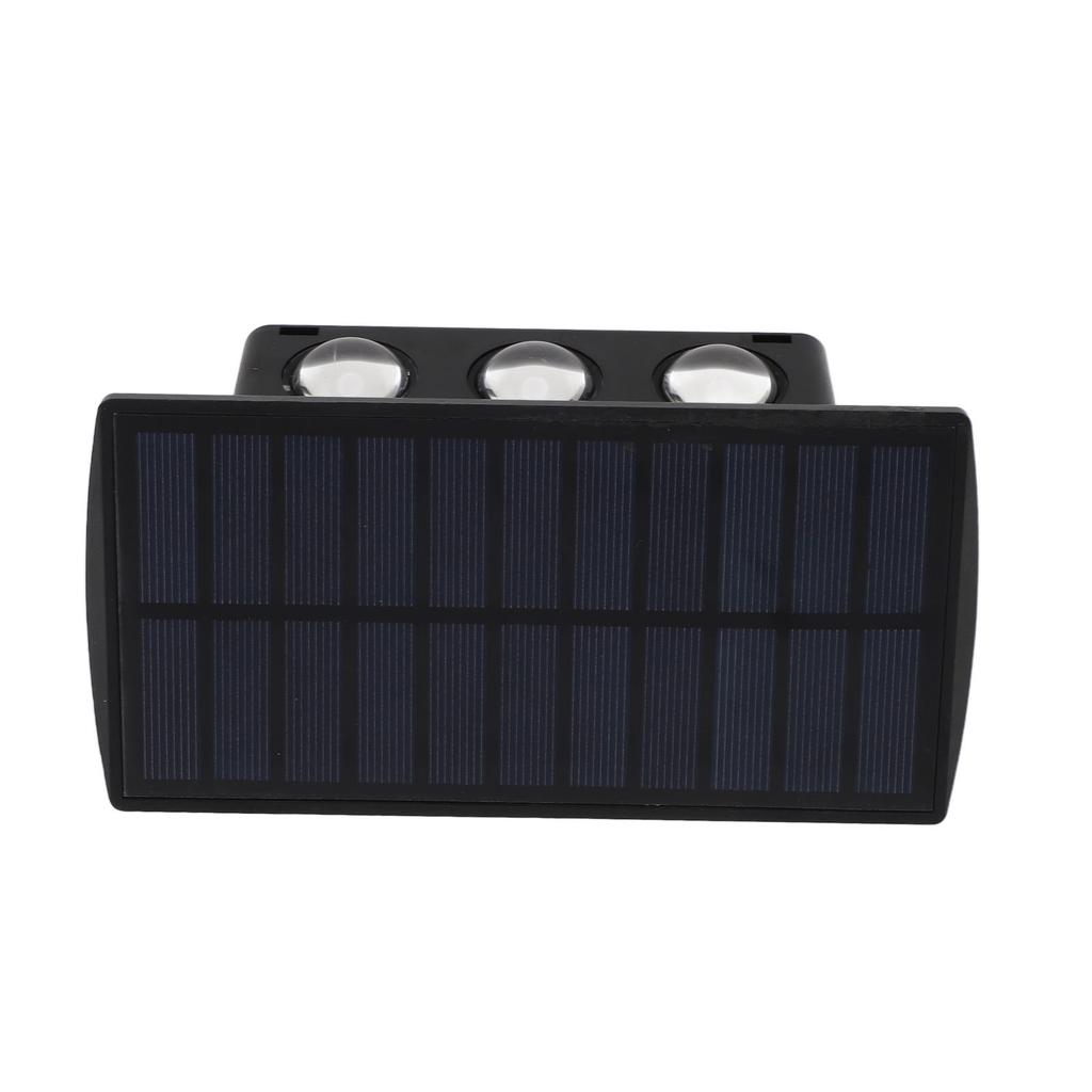 Solar Wandleuchten IP65 Wasserdicht Auf Ab Beleuchtung Energiesparende Gartenleuchten für den Außenbereich Weißes Licht