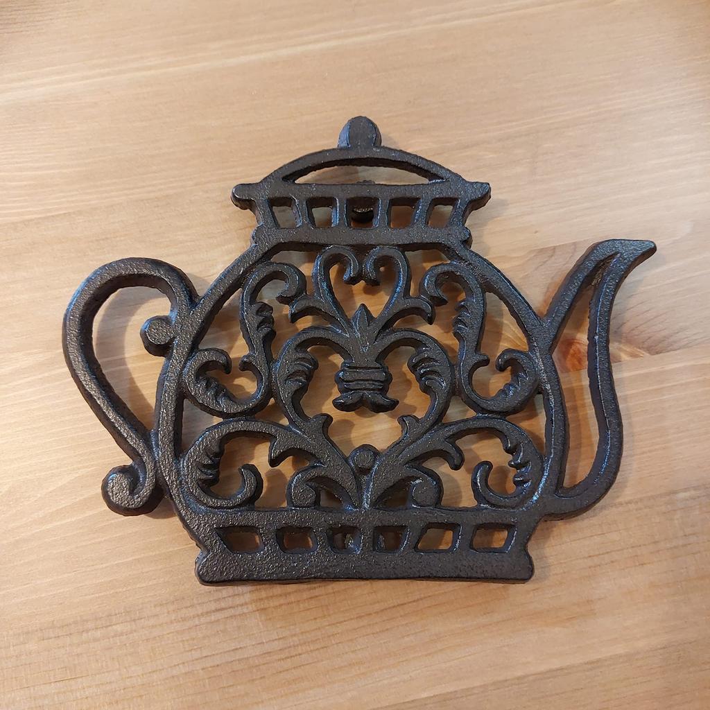 HARGIO Suport de oală Suport de oală elegant Retro Antic Oală Ceainic Articole de bucătărie scandinave Fier Rezistent la căldură Interior scandinav