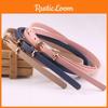 Solid Sophisticated Color Women Dress With Slim Pu Belt Office Casual Outfits