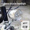 USB Rechargeable Retro 3-LED Mountain Bike Front Light