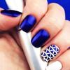 12/24 Arkusze Wycinane Laserowo Naklejki do Nail Artu Szablony do Stemplowania - Zestaw Narzędzi DIY do Manicure Francuskiego
