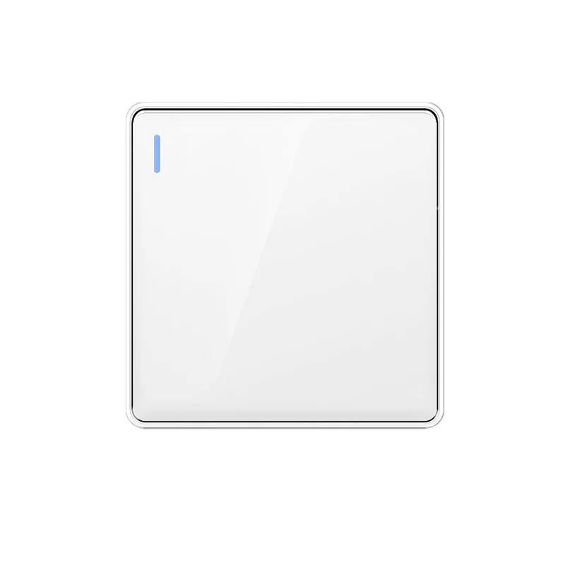 White UK Plug 13A with USB Panel UK Socket Panel, International Universal USB Mobile Phone Charging Socket, with LED Light