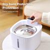 Metal Tray Pet Water Dispenser With Added Light, Rounded Form, Household Drink Station, Stainless Steel Cats Drinking Fountain for Daily Use and Water