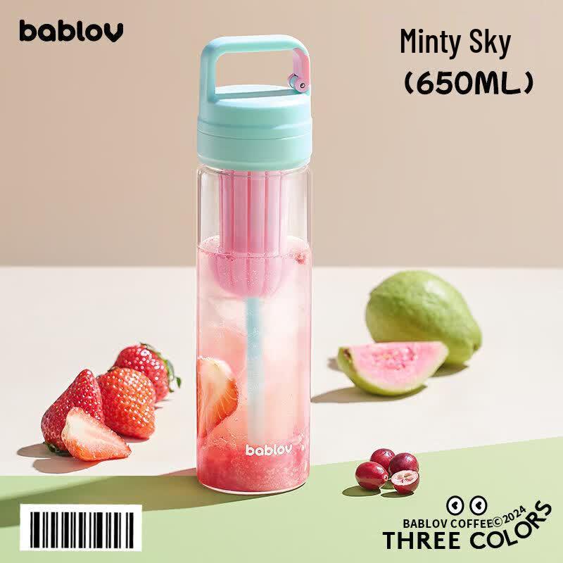 Bablov Cute High Borosilicate Glass Straw Cup
