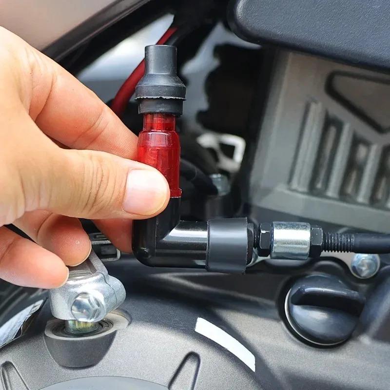 Universal Waterproof  Motorcycle Spark Plug Cap Flashing Spark Plug Cap Dustproof Motorcycle Modification Repair Accessories
