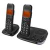 Expandable Cordless Phone with Answering System Backlit Display Alarm Clock Caller ID Big Keys Wirel