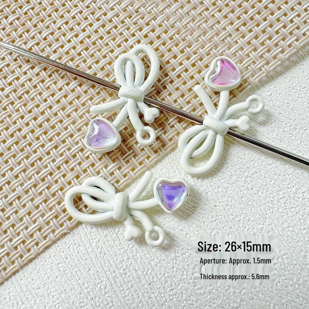 Macaron Color Bow Beads: DIY Bracelet Necklace Hair Accessories