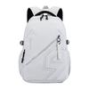 Large capacity simple travel backpacks geometric print nylon waterproof school bag foy Teenage boy laptop backpack bookbag