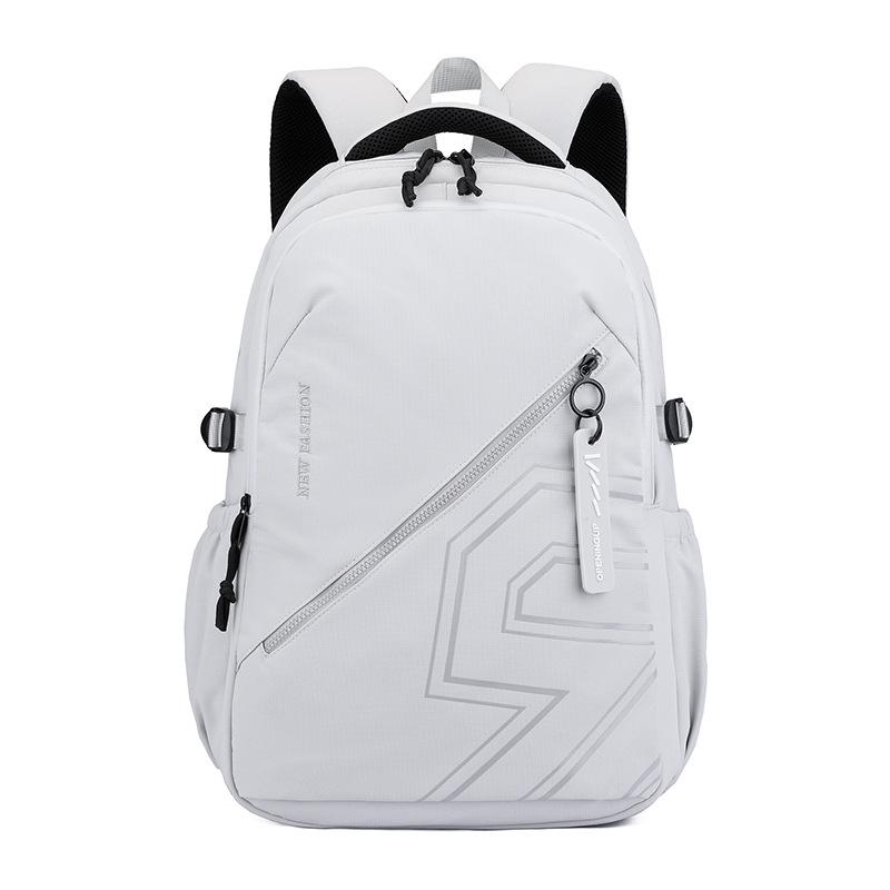 Large capacity simple travel backpacks geometric print nylon waterproof school bag foy Teenage boy laptop backpack bookbag