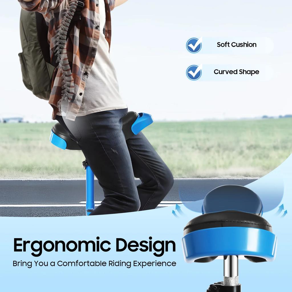 Monocycle d'extérieur 24 pouces avec pédales antidérapantes - Vélo à une roue à hauteur réglable (Capacité 154 livres) - Conduite stable pour adolescents et adultes