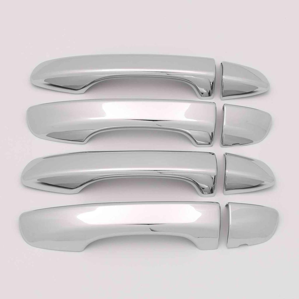 For VW Volkswagen Tiguan 2017 2018  MK2 ABS Carbon Fiber Side Door Handle Cover Trim Auto Accessories