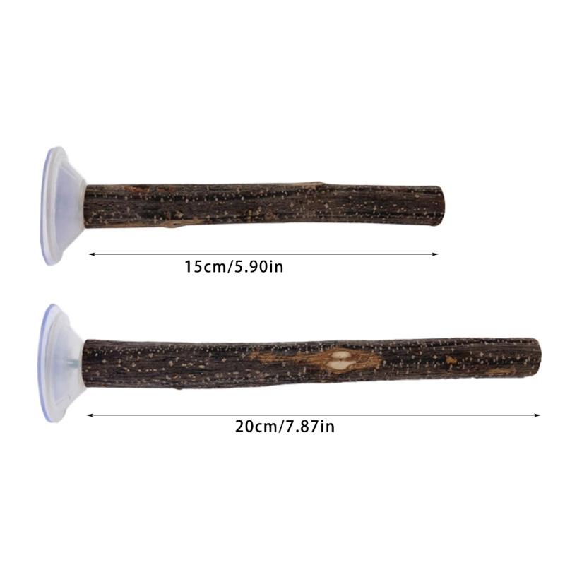 3lots Suction Cup Bird Toy Perches Stand Climbing Playing Parrots Perches Toy for Parakeets and Medium Birds