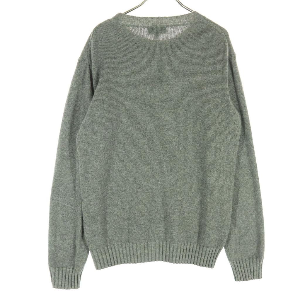 Lacoste Cashmere Blend One Point Long Sleeve Knit S Gray Men's Used