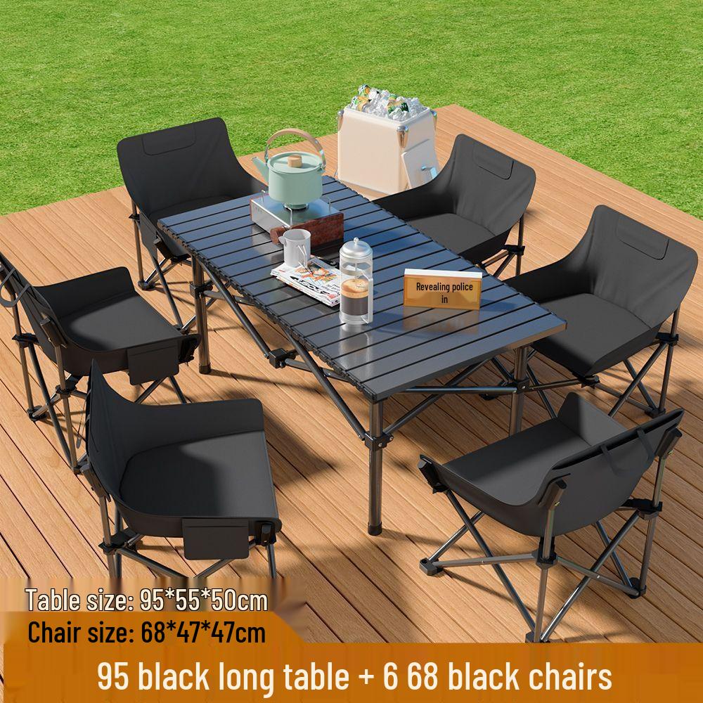 Portable Folding Table and Chairs Set for Outdoor Camping and Picnics