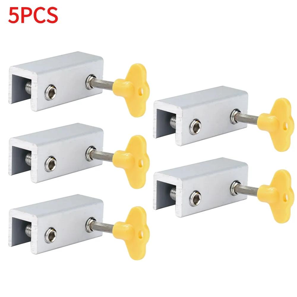 1-10PCS Adjustable Window Lock Stopper Safety Locks Restrictor for Baby Kids Non Punch Sliding Door Window Limit Lock Hardware
