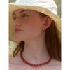 Red Chalcedony Necklace 10Mm (L242Mnk010)
