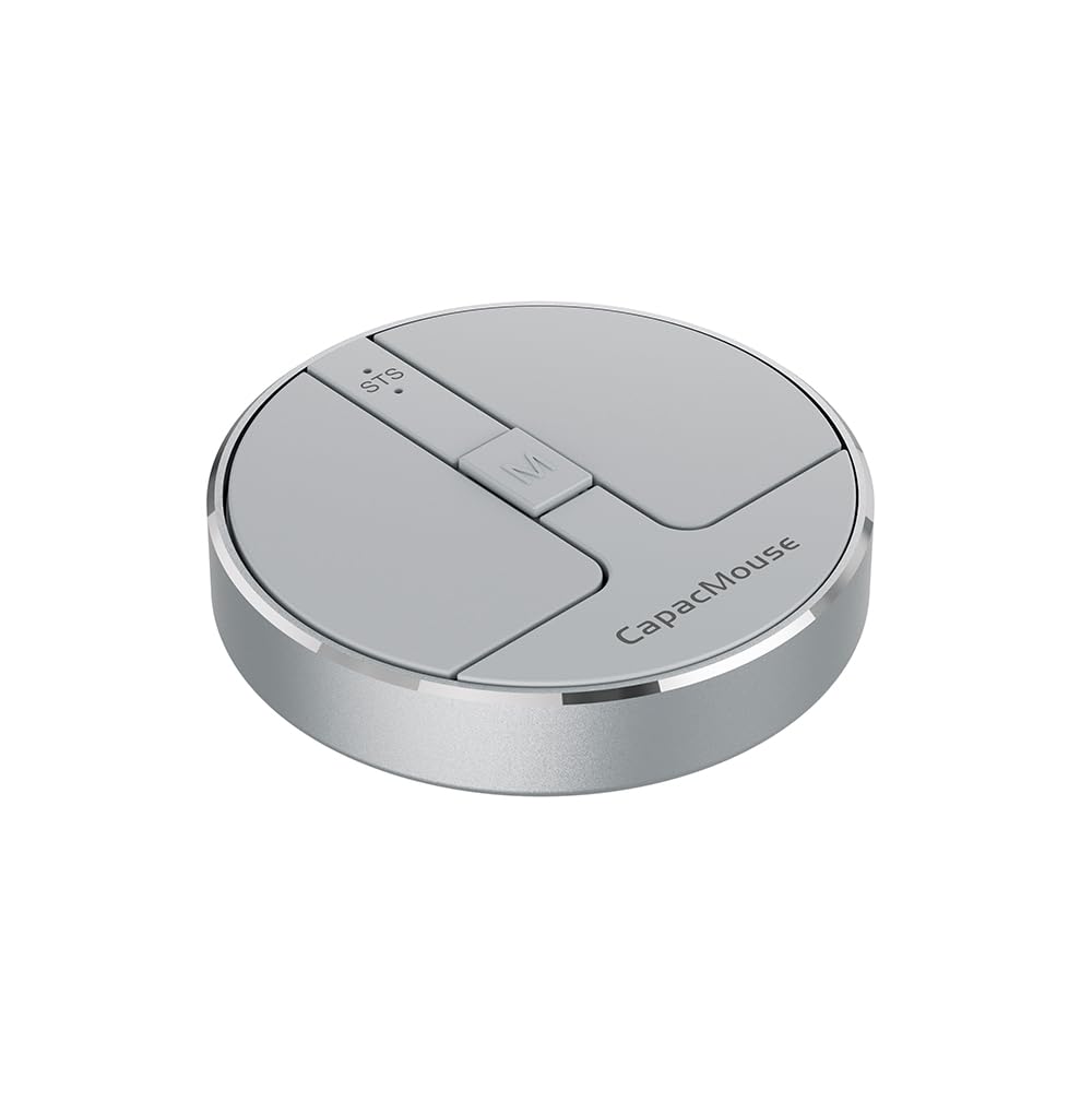 

Gloture CapacMouse Wireless Mouse CapacMouse Wireless Connection Bluetooth Wired Connection Compatible Receiver DPI Adjustment 1000 1600 2400
