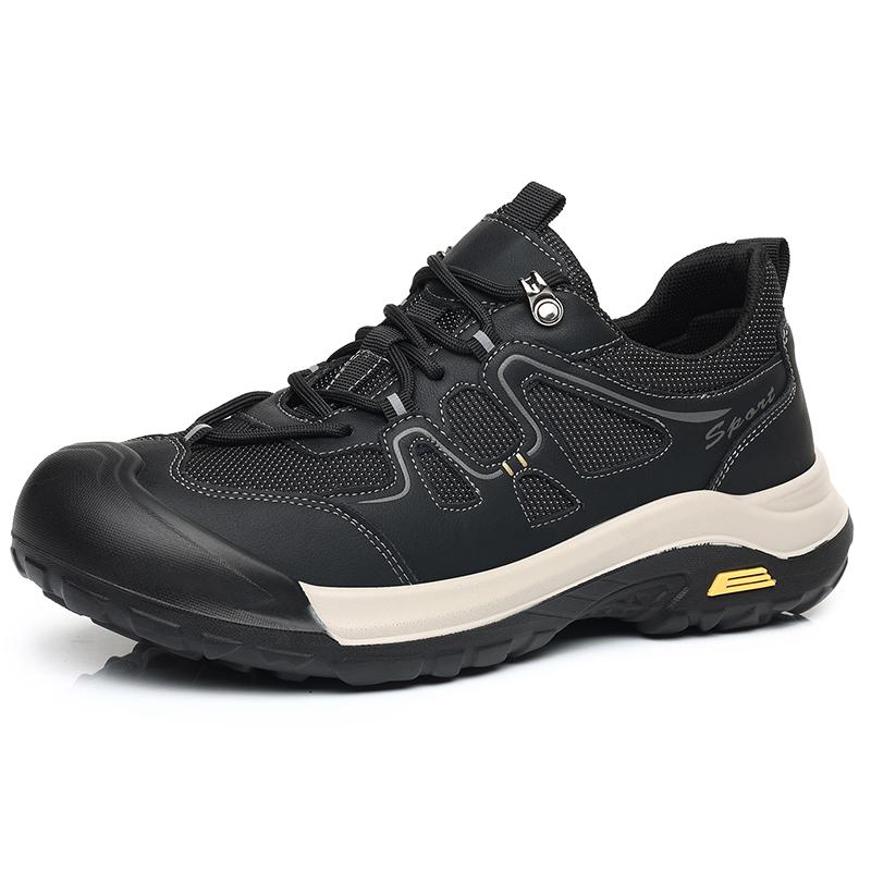 

Fashion New Arrival Mens Outdoor Shoes Anti-Slip Casual Sports Shoes Lace-Up Male Treking Footwear Leisure Walk Sneakers Hiking Trainers 44 чёрный