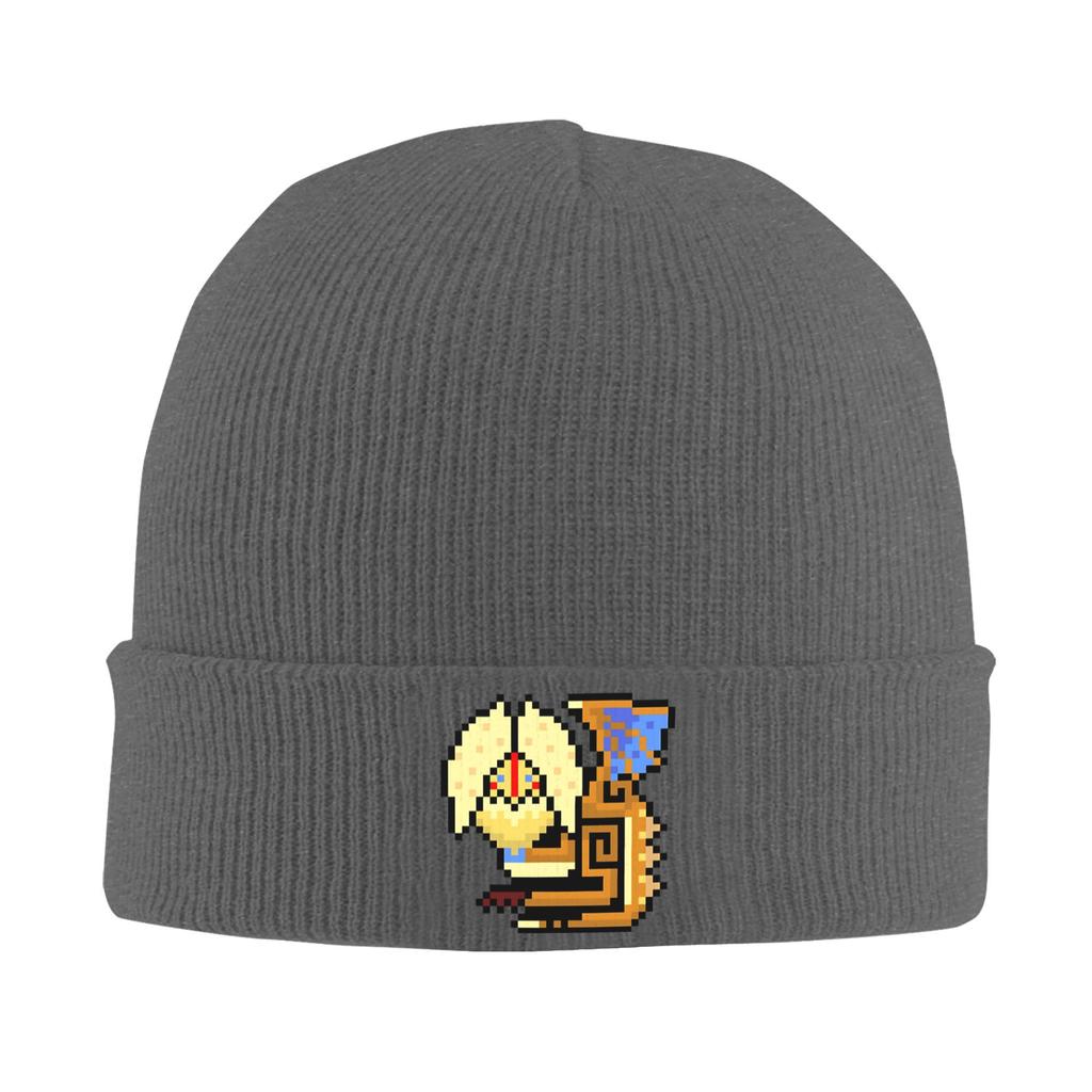 Yian Kut-Ku Knitting Hat Monster Hunter Wilds Beanie Hats Outdoor Sport Warm Soft Unisex Adult Bonnet Hats Spring Caps