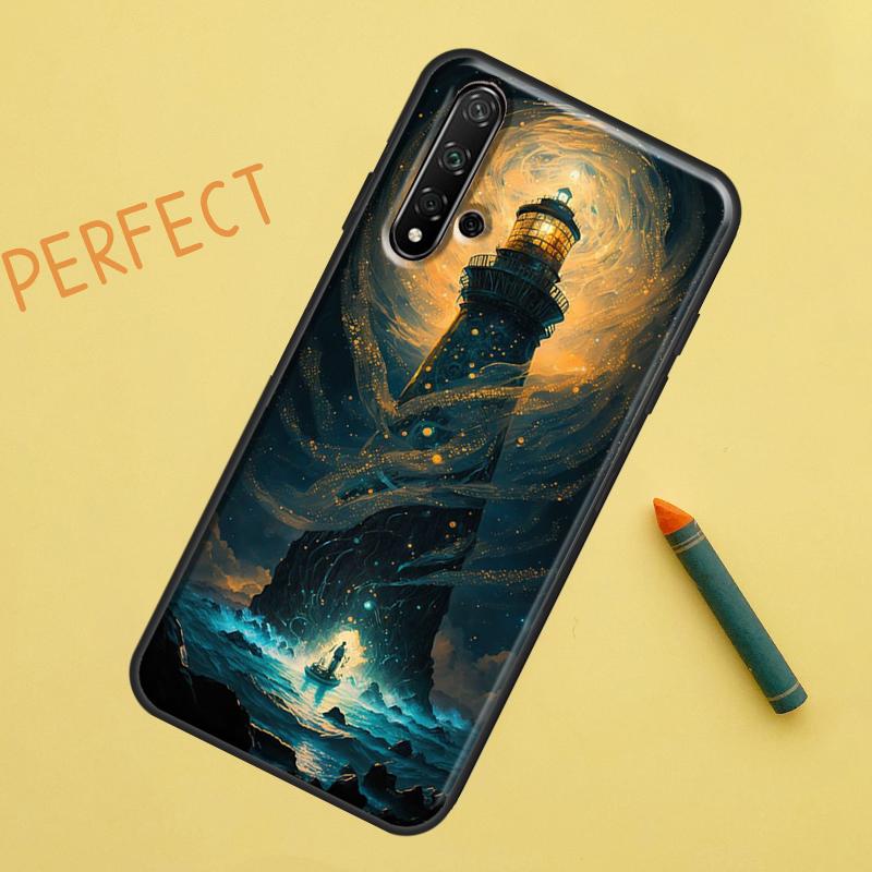 Lighthouse For Huawei Nova 5T 9 10 SE 7i 8i 11i 12i Y60 Y61 Y70 Y72 Y73 Y90 Y91 P20 P30 P40 Lite Case