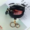 PU Leather Coin Purses Cute Key Bag Owl Coin Purse Mini School Bag Car Key Chain Pendant Lady Wallet Coin Purse